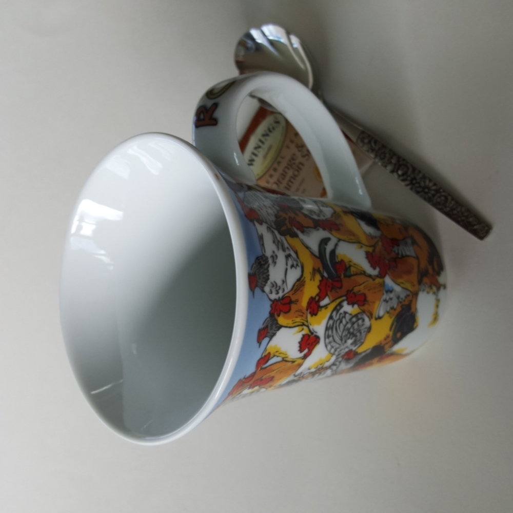 UK Roosters Lover Ceramic Mug 2008 Paul Cardew Cheerful Colorful - Picture 8 of 9